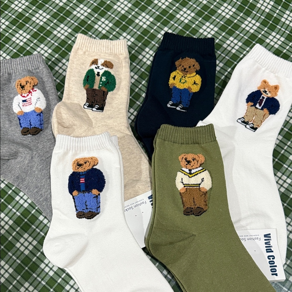 Crew Socks - 6 Piece Multi-Color Pack